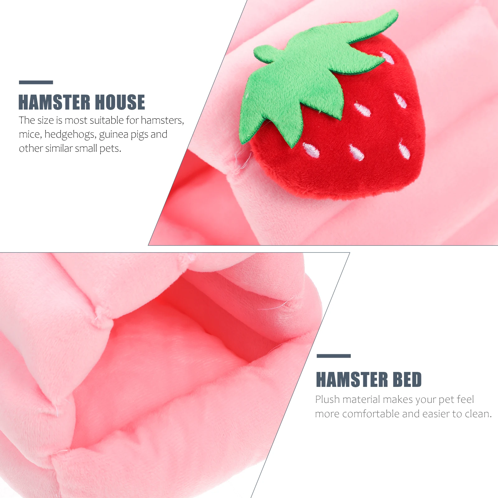 

1Pcs Hamster Warm Cotton Nest Soft Comfortable Small Pet Rest Bed Lightweight Sleeping House Hamster House Pet Rest Bed