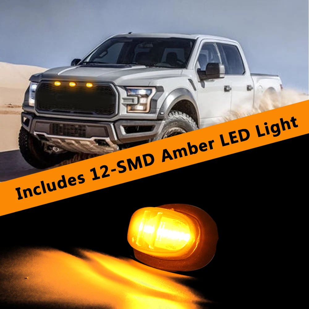 Daglicht Gerookte Lens Auto Grille Led Verlichting Dag Licht Voor Ford F150 Svt Raptor 2017-2019 Dagrijverlichting