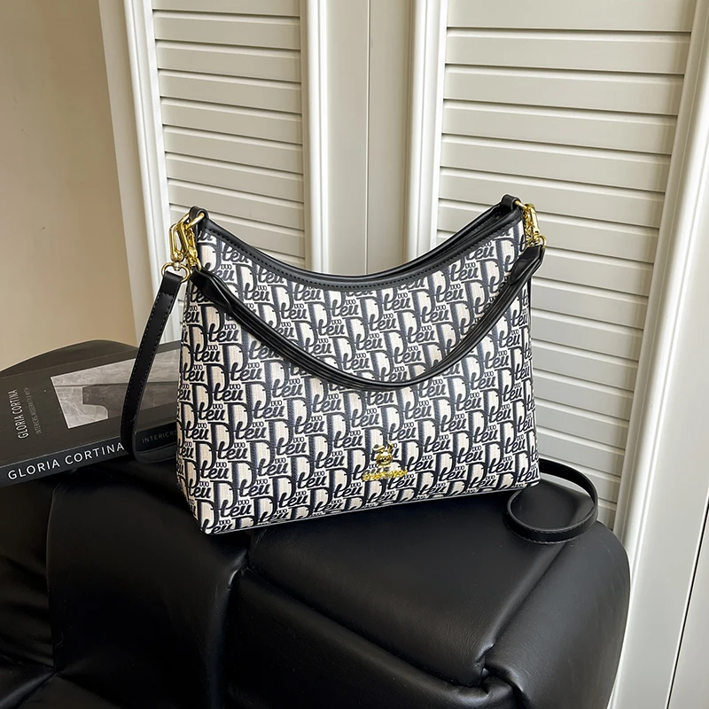 حقيبة كروس نسائية ذات علامة تجارية فاخرة، حقيبة كتف جلدية، حقائب يد أنيقة من تصميم كلاسيكي مشهور #4