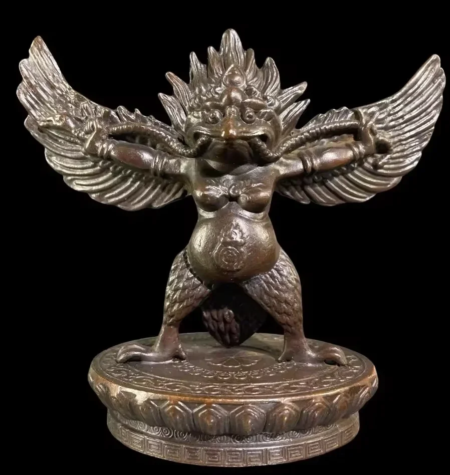 Golden wing Dapeng bird copper Lei Zhenzi home decoration living room tea table