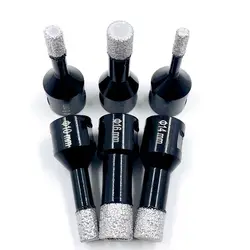 6mm-25mm Vacuum M14 Thread Brazed Hole Opener Diamond Drilling Core Bit Angle Grinder Drill Bit for Ceramic Tile Granite Marble