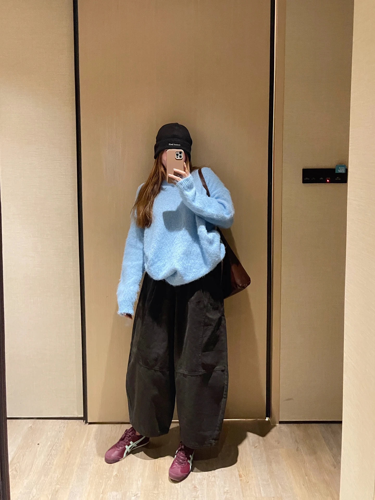 

Женские теплые брюки KOGIRL в японском стиле, свободные, широкие, прямые, из хлопка, для повседневной носки