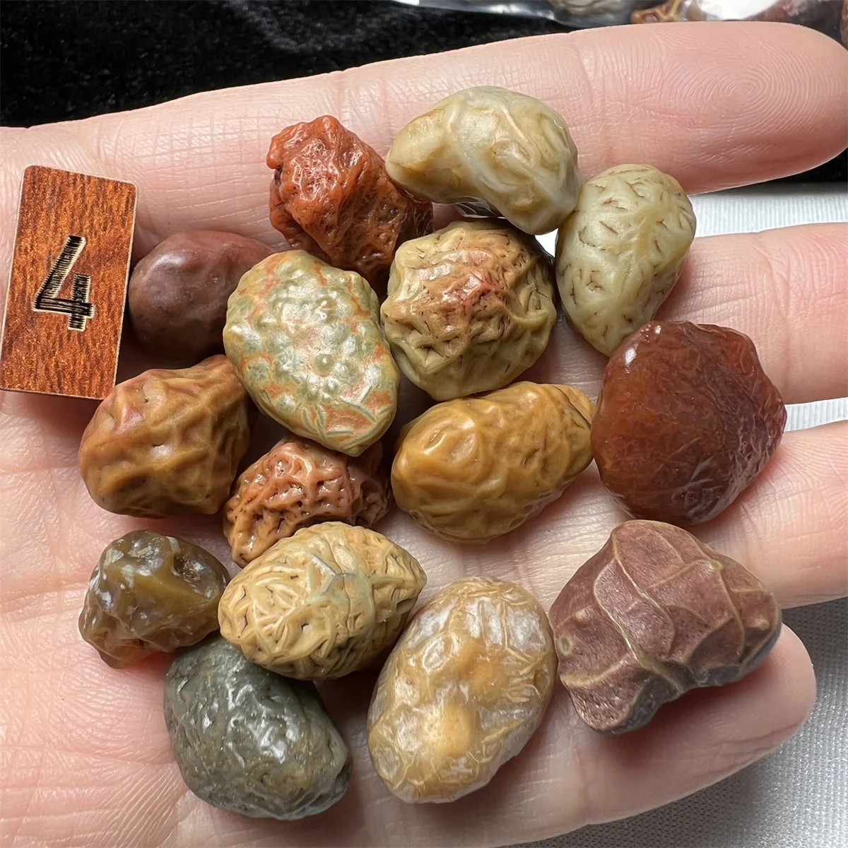 15pcs/lot Natural Agate Gobi Stone Rib Gangue Stone Rough Bulk Wholesale Clear vein texture Collectibles amulet jewelry