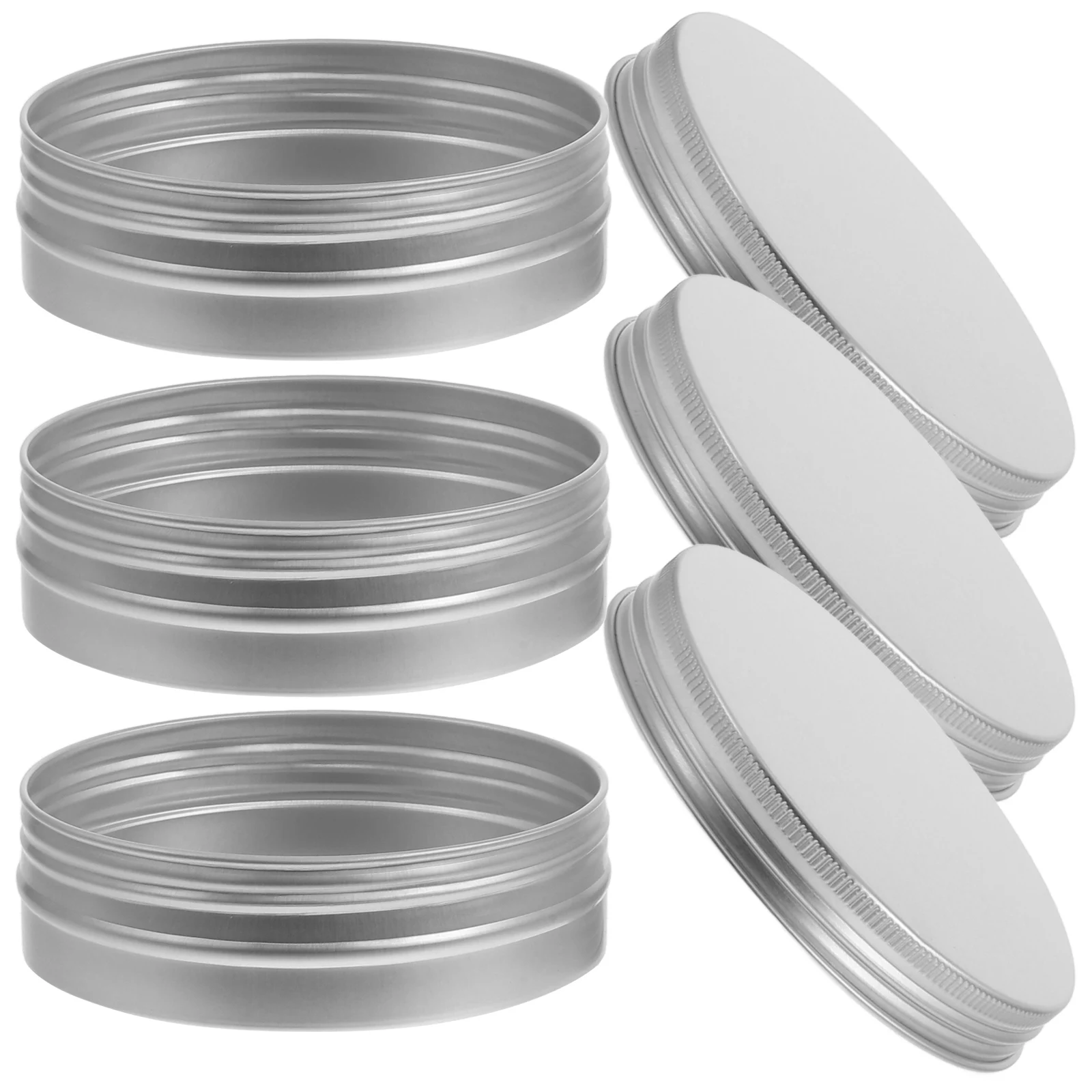 

3pcs Aluminum Soap Boxes 100ml 83x25mm Removable Lid Airtight Storage for Handmade Bath Soaps Portable Travel Case Lightweight