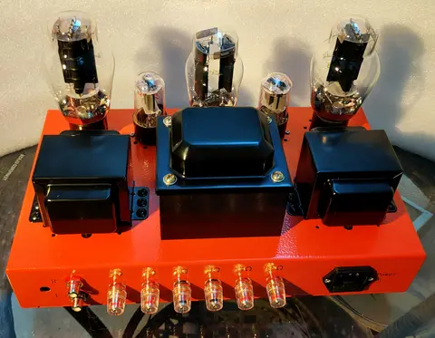 NEW 6SN7 Push 300B Electronic Tube Amplifier 2.0 Stereo 7W 5U4G Rectify Pure Handmade 300B Electronic Tube Power Amplifier Audio