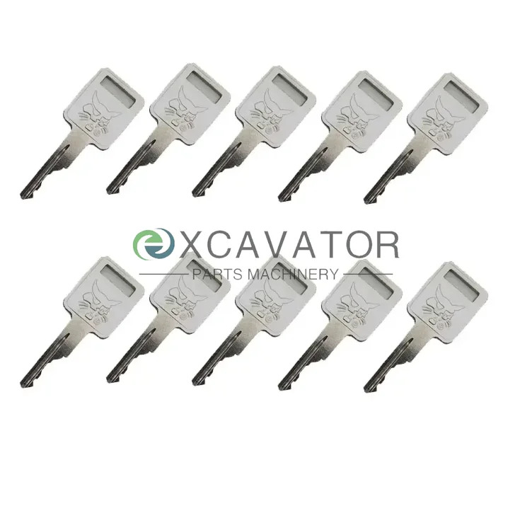 

10PCS S331/S160 D250 KEYS fits For Bob-cat Key S550 S185 Skid Steer Loader Sweeper Key Excavator Heavy Equipment Keychain