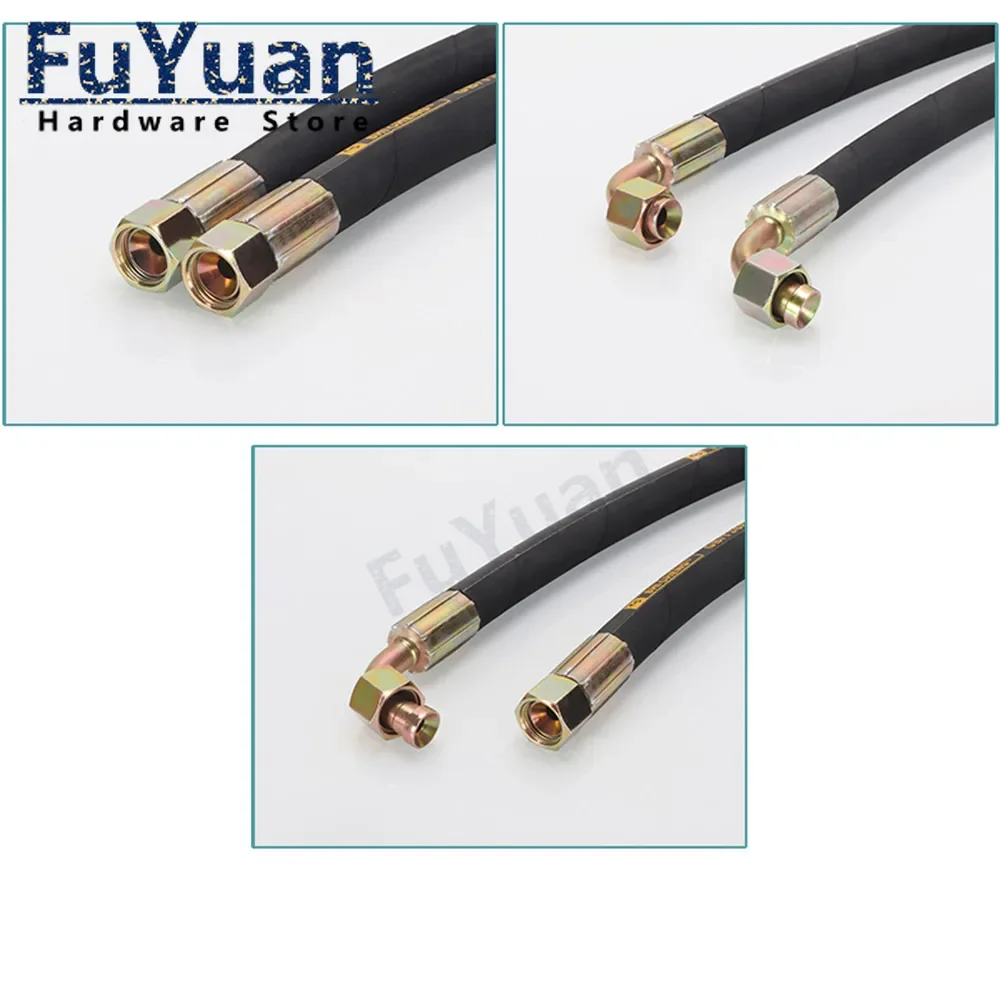 Imagem -04 - Personalizado Tubulação o Conjunto de Mangueira Hidráulica Tubo de Borracha Trançado Fio de Aço Tubulação Resistente de Alta Temperatura de Alta Pressã