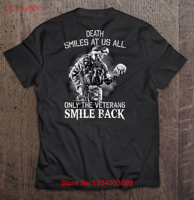 Death Smile At All Of Us American Flag Usa Veteran Day T-Shirt Hoodie