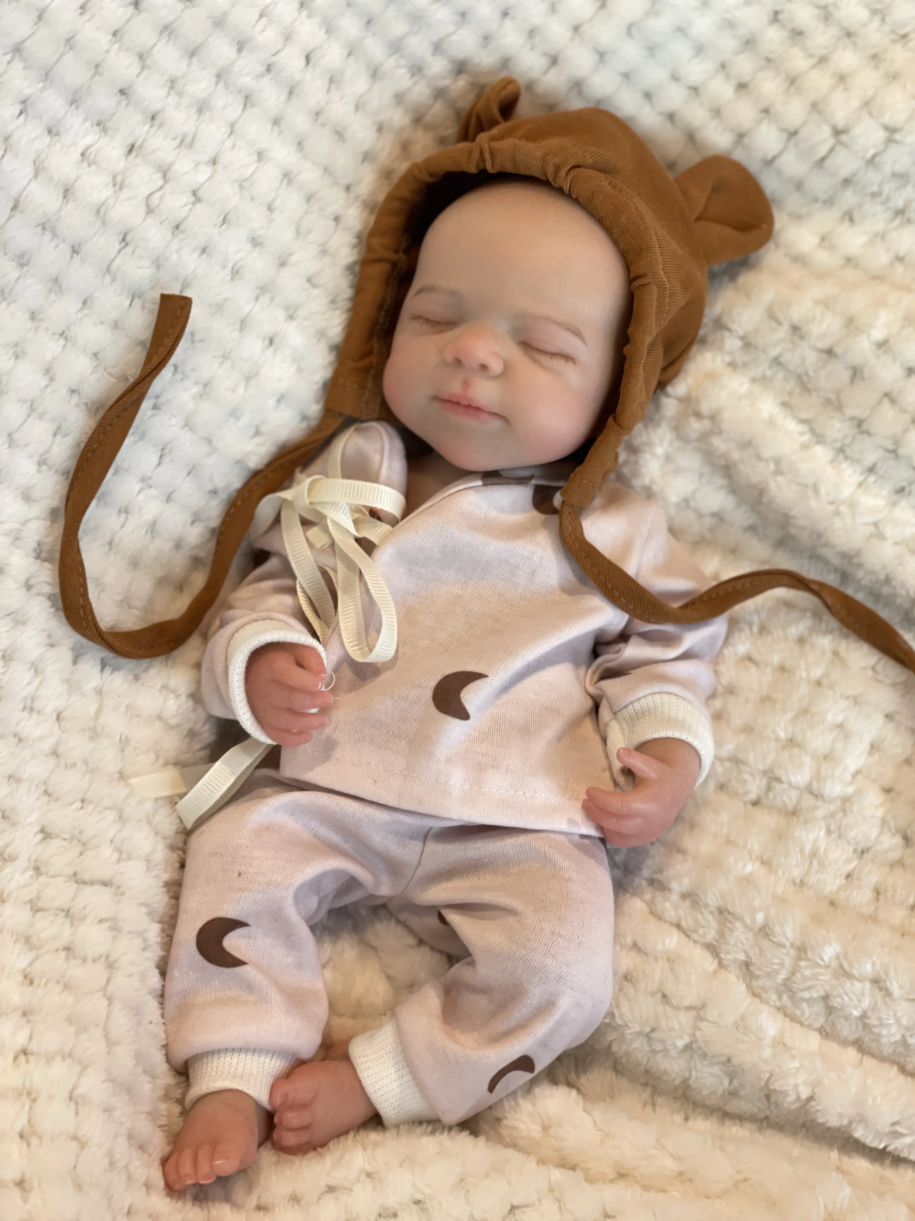 OtardDolls 13-Zoll-Puppe mit offenem Mund, Pascale Reborn-Puppe, Ganzkörper-Silikonpuppe, bemalte Puppe, Spielzeug, Reborn-Puppe aus Silikon, echter Körper – Detail 7