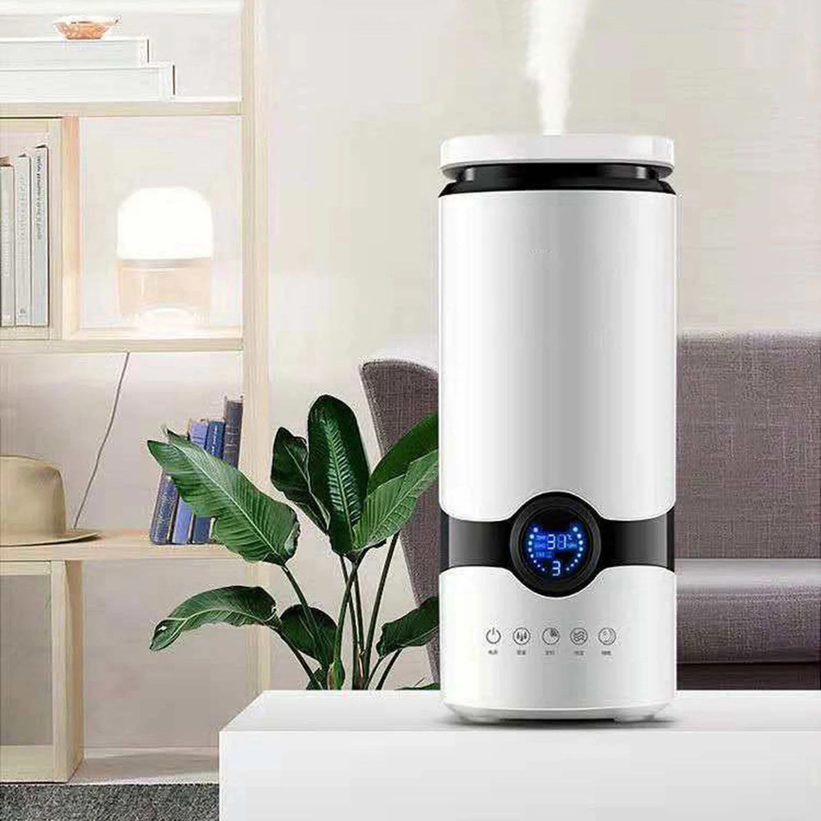 4L Air Humidifier with LED Display Room Humidifier Essential Oil Diffuser for Baby Room Home Office and Plants