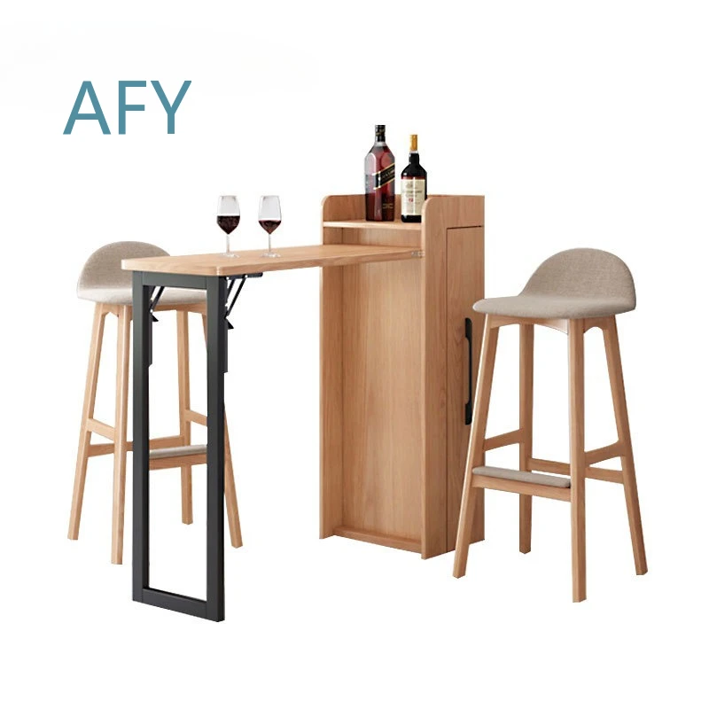 Flip-down Folding Table for Hidden Bar Cabinet Support Shelf Bookcase Wine Cabinet Entrance Storage Furniture Invisible