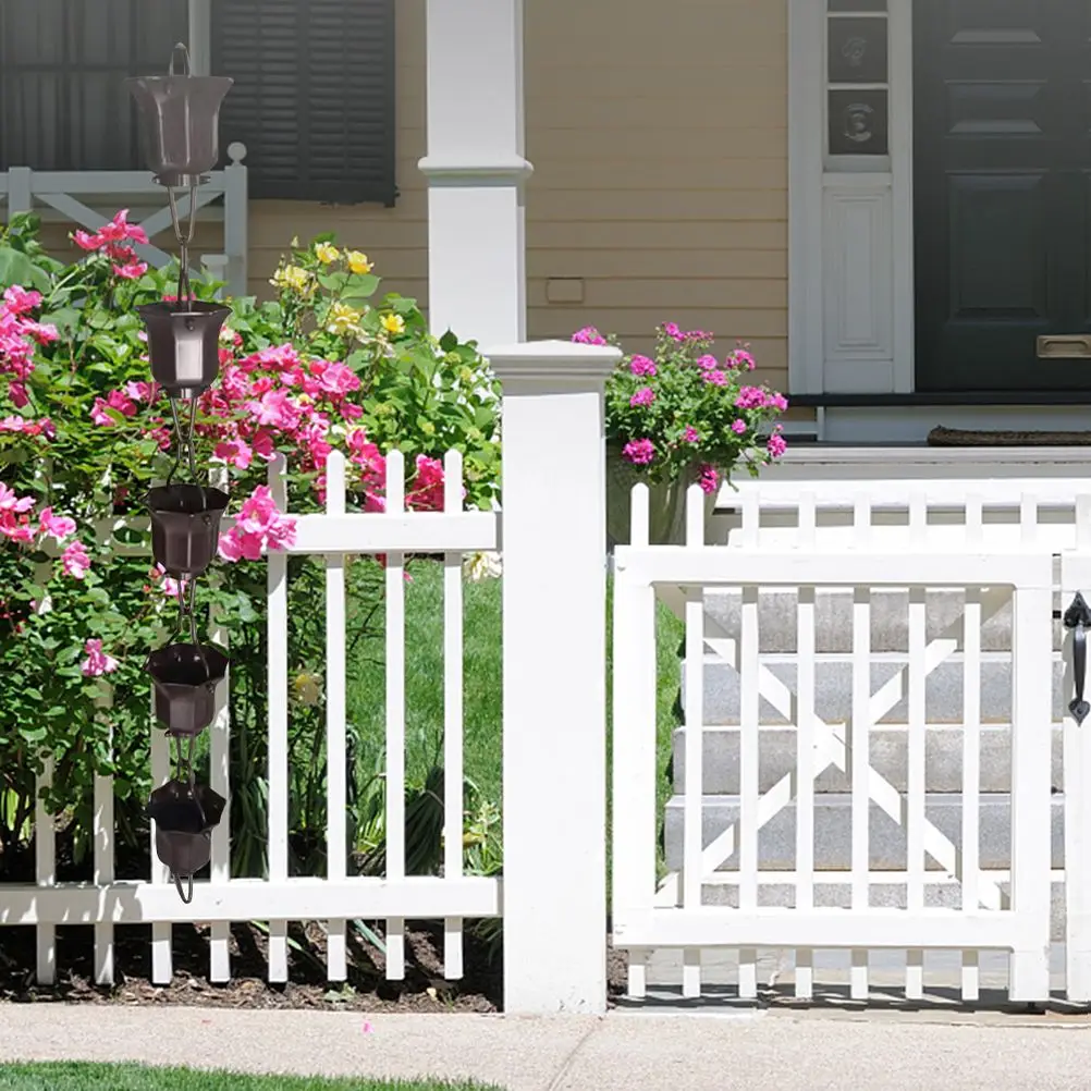 4 Pcs Rain Chain Hook Chains Garden Accessory for Adapter Gutter Clips Parts Hangers Coat