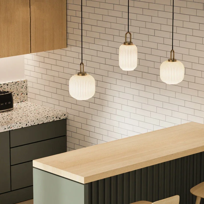 Imagem -05 - Nordic Minimalist Glass Led Pendant Lamp Luzes de Pingente Japonês para Sala de Jantar Cozinha Cabeceira Decoração de Casa