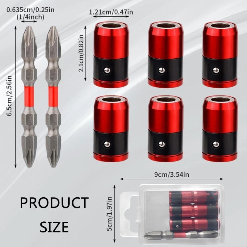 ไขควงหัวแหวนแม่เหล็ก Magnetizers สกรูผู้ถือไขควงหกเหลี่ยม Power Bit สำหรับ 1/4 นิ้วไขควงหกเหลี่ยม Bit