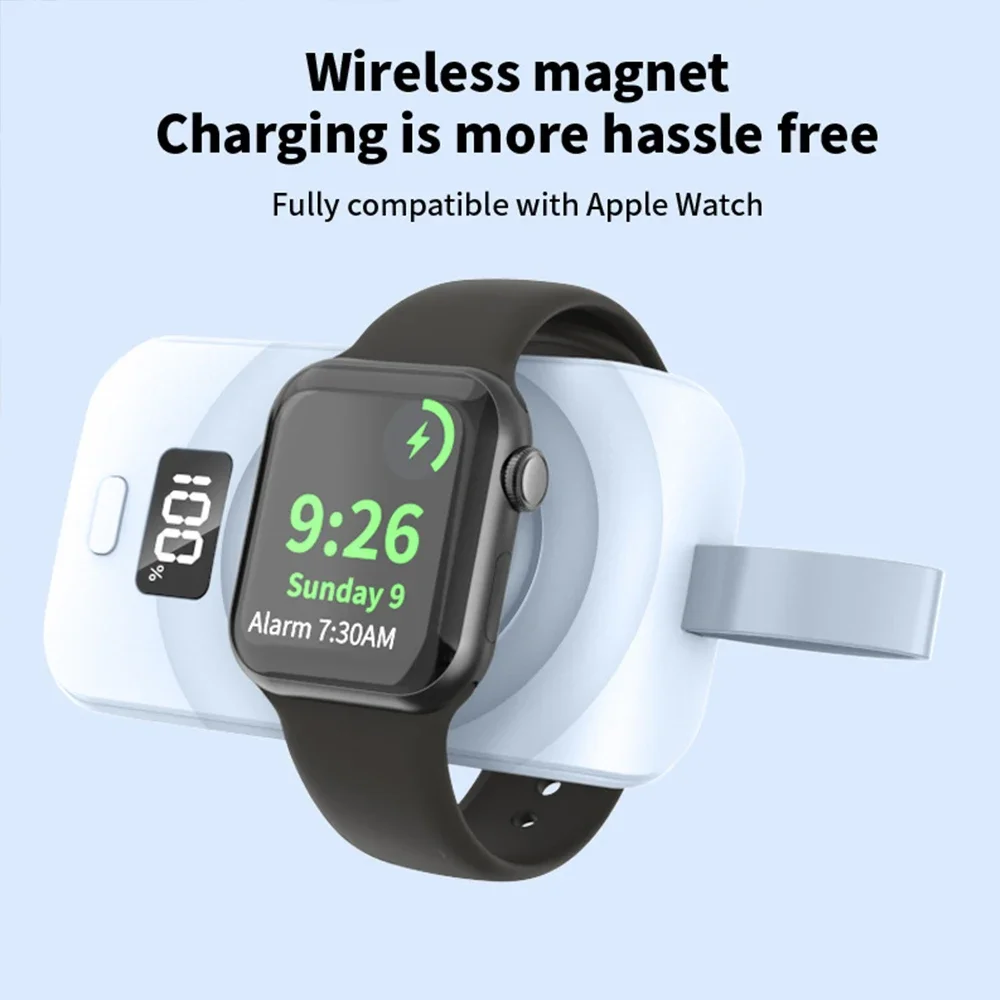 Portable Charger for Apple Watch,Wireless Magnetic iWatch Charger Travel Keychain Accessories Smart Watch Charger