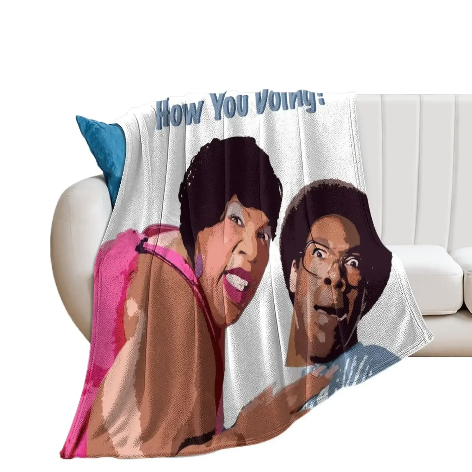 Norbit - HOW YOU DOING Throw Blanket Thins Retros sofa bed Soft Big Blankets