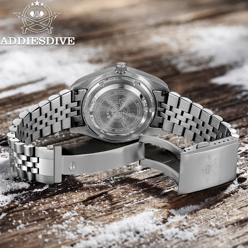 ADDIESDIVE 39mm Desert Texture Mechanical Automatic Watch AD2540 BGW9 Super Luminous 20Bar Diver Sapphire Crystal Men's Watch