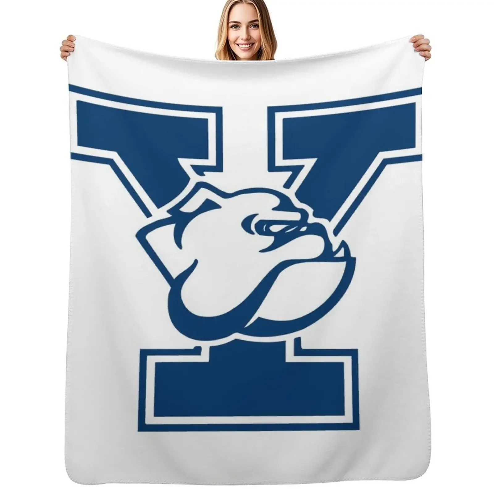 

Handsome Dan Throw Blanket for babies For Decorative Sofa Flannel Designers Blanket