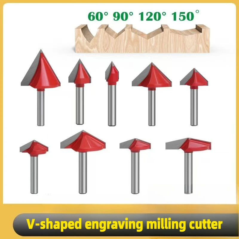 

Фреза 60/90/120 В, деревообрабатывающая фаска, гравировка, 3D надписи, цифровое управление, обрезка надписей, инструмент V-резак