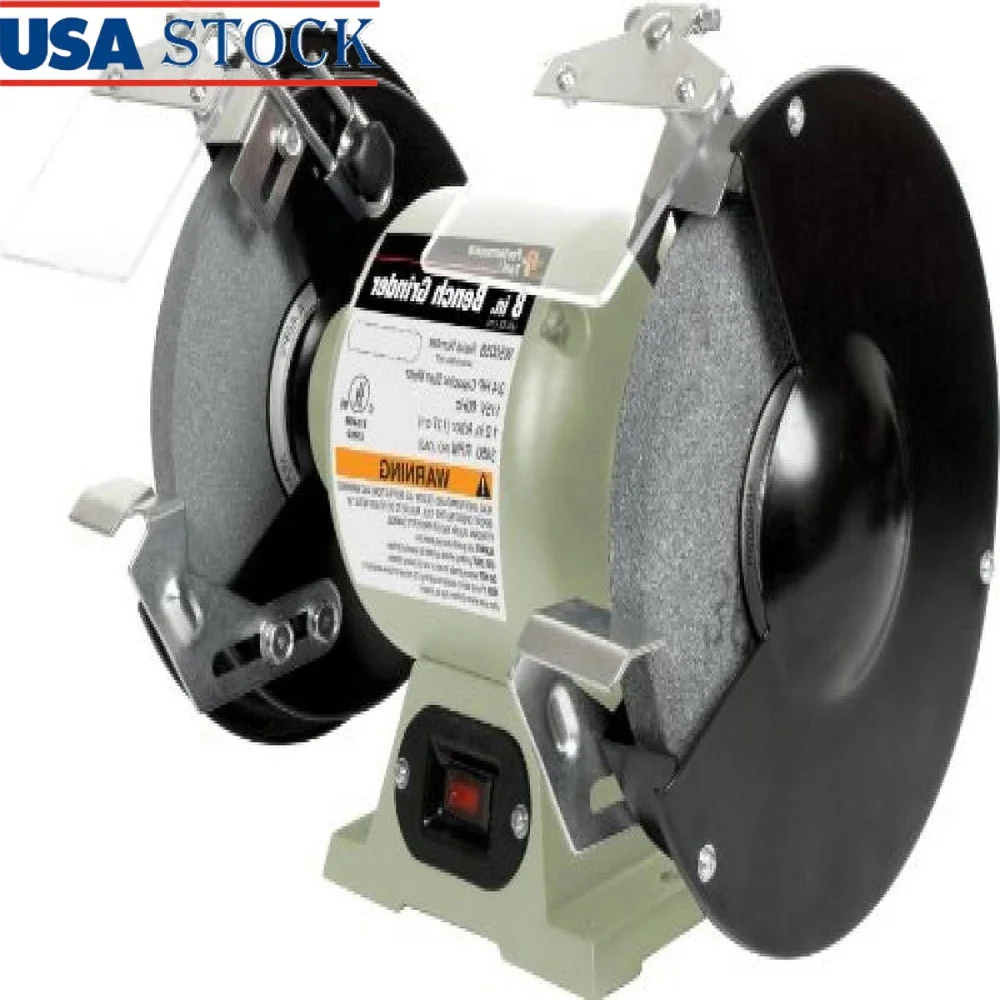 

Регулируемая настольная шлифовальная машина, металл, деревообработка, заточка, шлифовальный инструмент, сверхмощный, прочный дизайн, высокая производительность, 11,7x16,6x