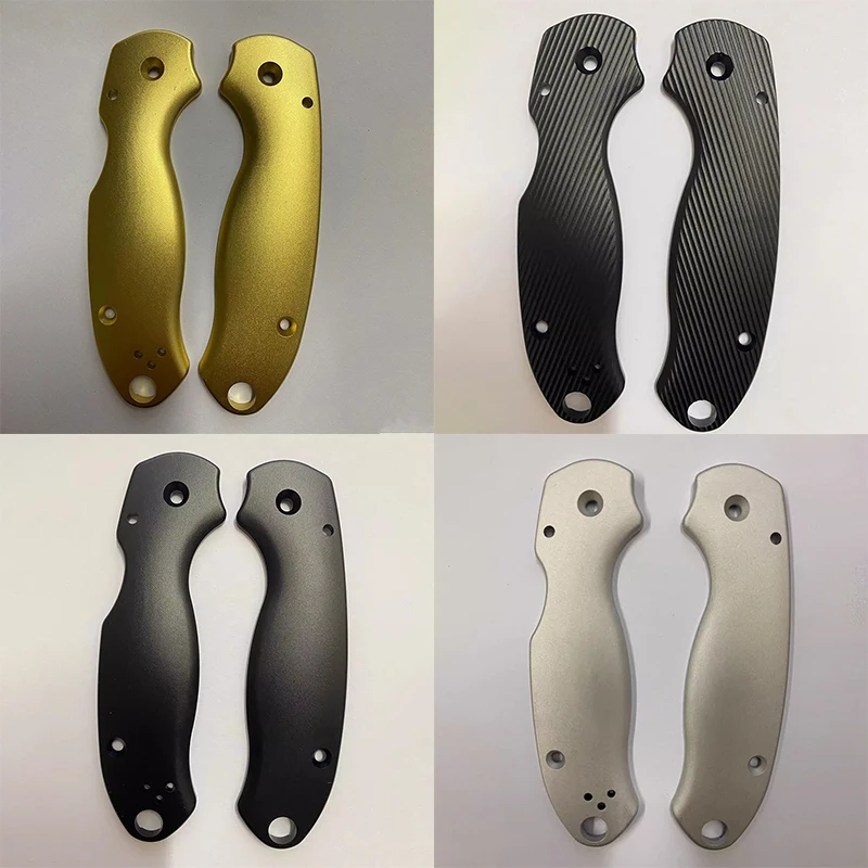 liga de aluminio handle escalas para genuine spyderco para3 faca cnc custom facas anodizacao sandblast grip faca voce mesmo tipos 01
