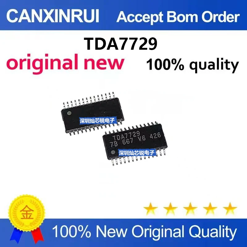 (5-100pieces)Brand New Original TDA7729 TDA7729TR SMD TSSOP28 Low-Noise Audio Signal Processor