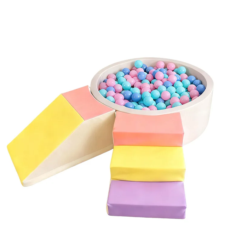 Soft Play Kids Rainbow Ball Pit Non Toxic Commercial Soft Playground Ball Pit Party Rental Play Area Equipmentpromote sales