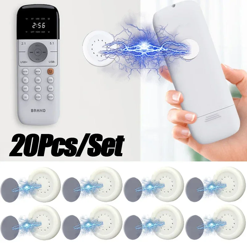 

20/2Pcs Magnetic Hook Multi-Purpose Wall Mount Anti-Lost Magnet Holder Hook Fridge Sticker Remote Control Storage Organizer Hook