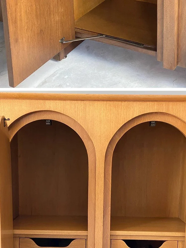 خزانة جانبية لتناول الطعام بتصميم فرنسي عتيق وخزانة دلو فاخرة وخزانة تلفزيون وغرفة معيشة وخزانة منزلية على الحائط