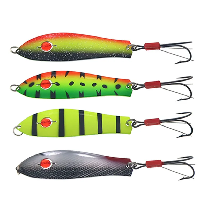 Fishing Spoon Lure 93mm/18g Metal Jig Trolling Spoons Flashers Boat Spinners Artificial Hard Bait Fishing Tackle