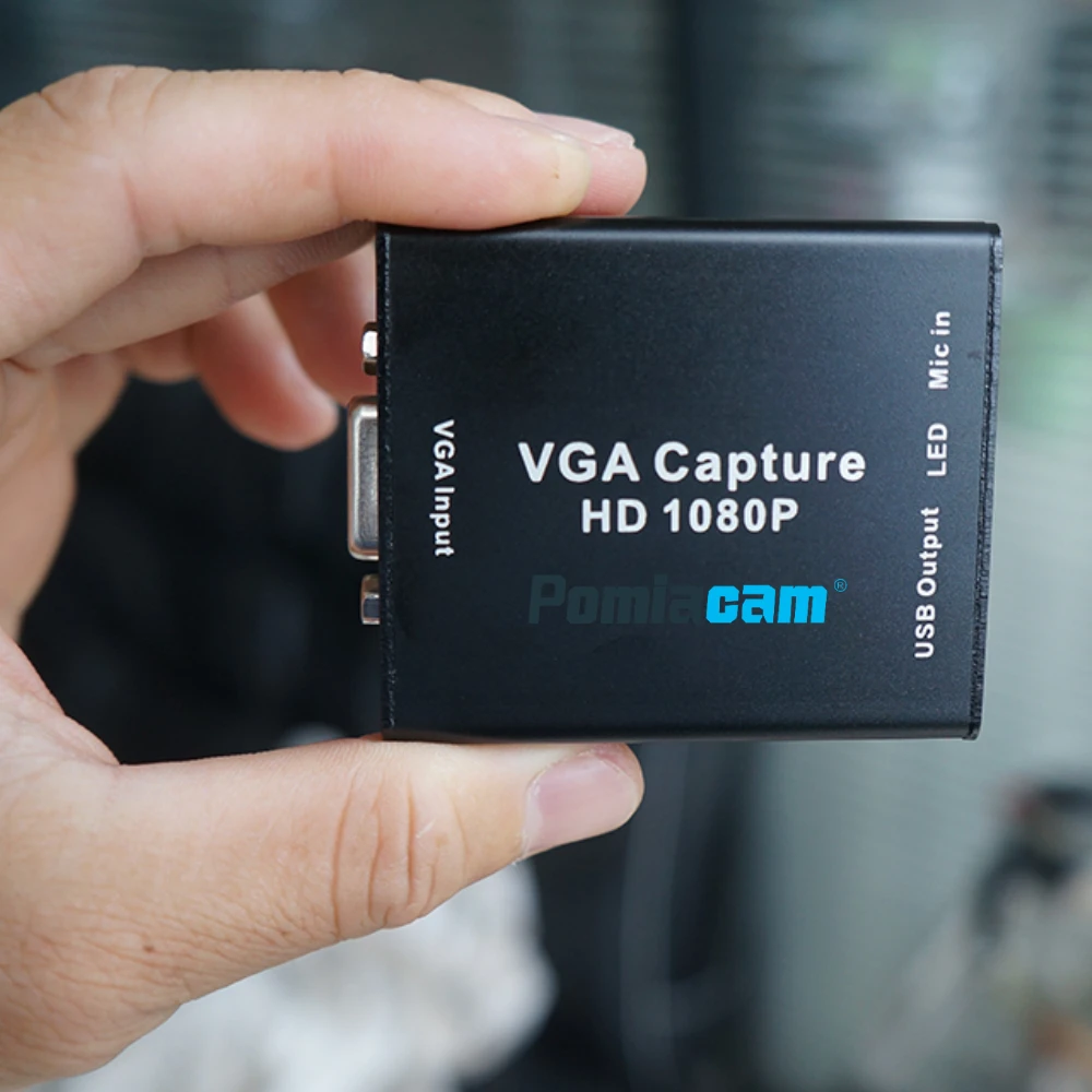 VGA Converter Plug-and-play USB Port HD Video Vga-to-usb Capture Device Vehicle DVR USB2.0 Output Vga Input 1080P
