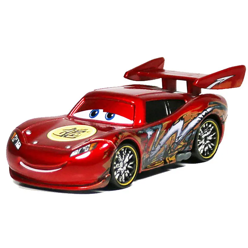 Disney Pixar-Véhicule en alliage métallique moulé sous pression pour enfants, n ° 95 Rains McQueen Cars 2, 3, Mater, Frank Tractor, 1:55, jouets