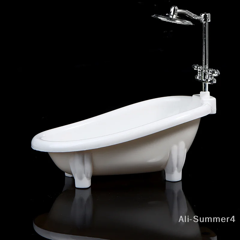 Poppenhuisminiaturen Badmeubilair Badkameraccessoires Kinderen doen alsof speelgoed