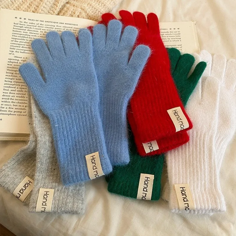 

Winter Warm Knitted Gloves, Fashionable and Versatile, Thick, Warm, Soft and High-quality Riding Gloves
