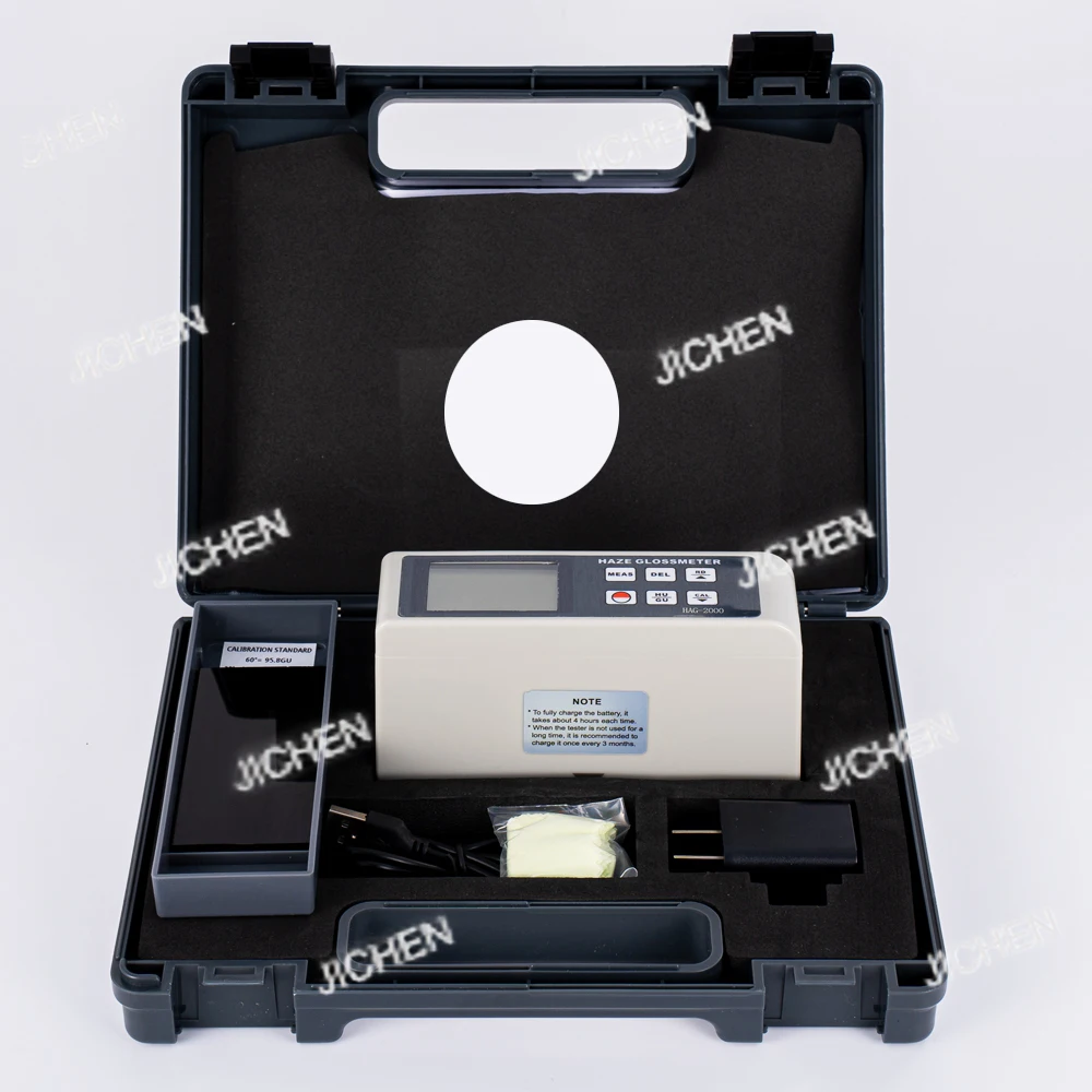 Glossmeter HAG-2000 Digital Display Surface Glossmeter 20° 60° 85° Paint Ink Coating Tile Marble Paper