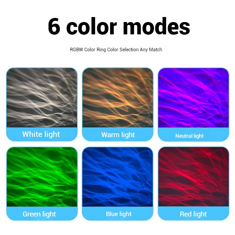 Aurora dinâmica borealis ondulação de água ao ar livre à prova dwaterproof água pátio exterior parede ponte holofote atmosfera luz decorativa