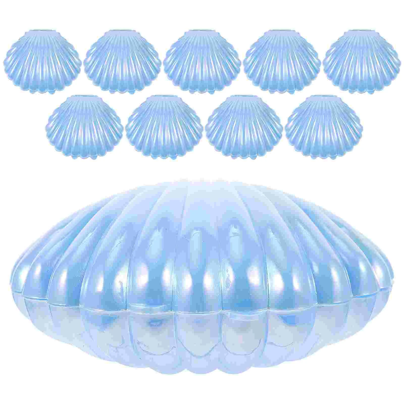 10 Pcs Container Pearl Candy Box Travel Shirt Boxes for Presents Small Pp Seashell Display Holder