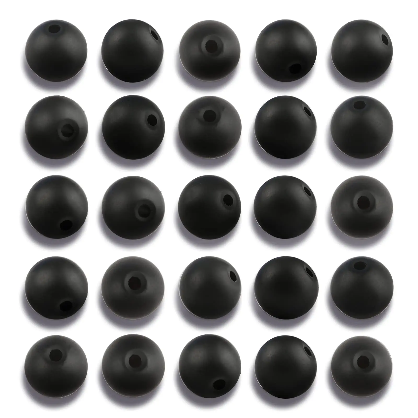 1Pack Natural Stone Matte Black Agate Beads 4/6/8/10mm Round Bead For DIY Jewelry Making Bracelets Necklace With Elastic line