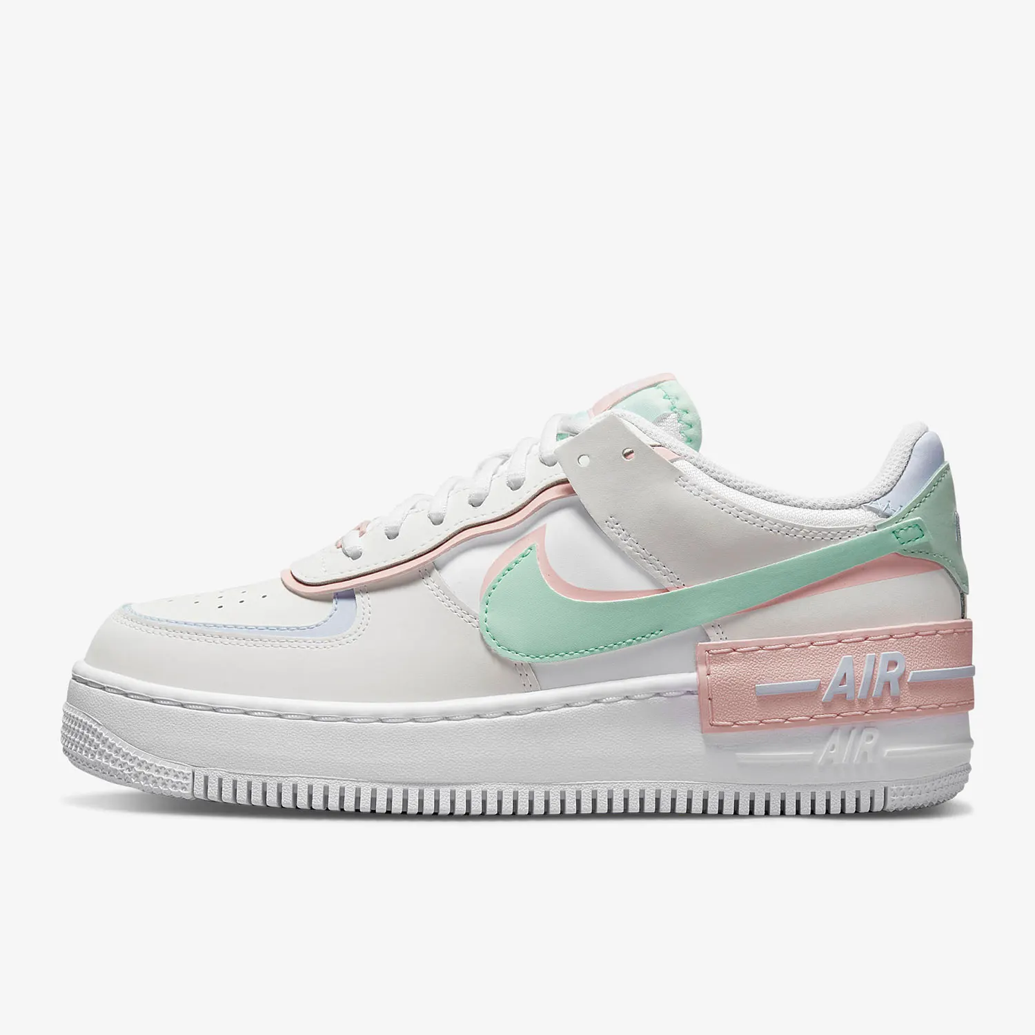 Nike Authentic New AF1 Air Force 1 Zapatillas clásicas de suela gruesa para mujer CI0919-117