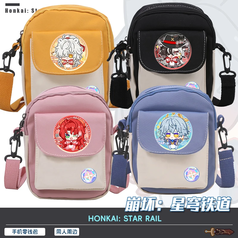 

Игра Honkai:Star Rail Aventurine Dan Heng·Imbibitor Lunae Firefly Косплей Холстовая сумка через плечо Сумка через плечо Мобильный кошелек