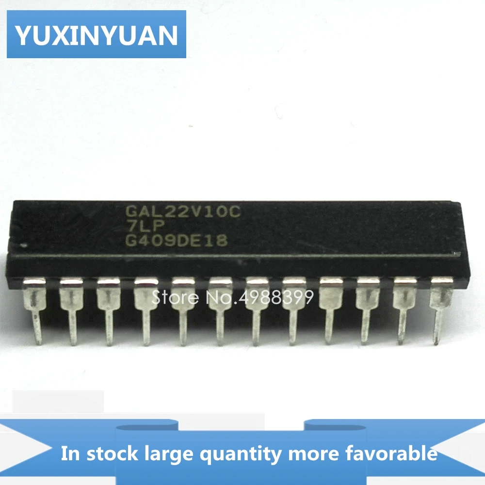 10 ชิ้น/ล็อต GAL22V10C-7LP GAL22V10C 7LP GAL22V10C7LP GAL22V10C-7 GAL22V10 22V10C-7LP 22V10 DIP24 ในสต็อก YUXINYUAN IC