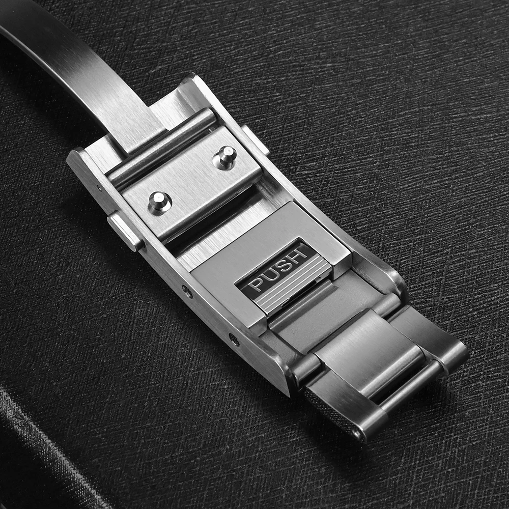 San Martin New Fly Adjustable Clasp Watch Parts Bracelet Clasp For 16mm Specified Model Buckle Folding Clasp Non-universal