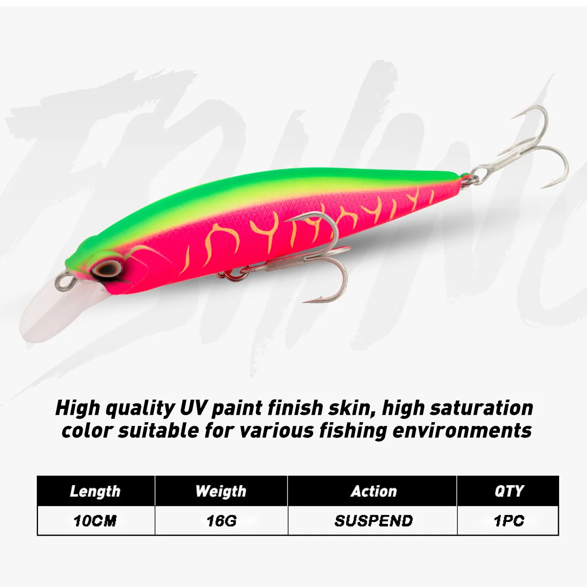 Suspend Minnow 10cm 15g Fishing Lures Hardbait Wobbler Trout Fishing Lure Jerkbait Artificial BaitShad Bass Lures