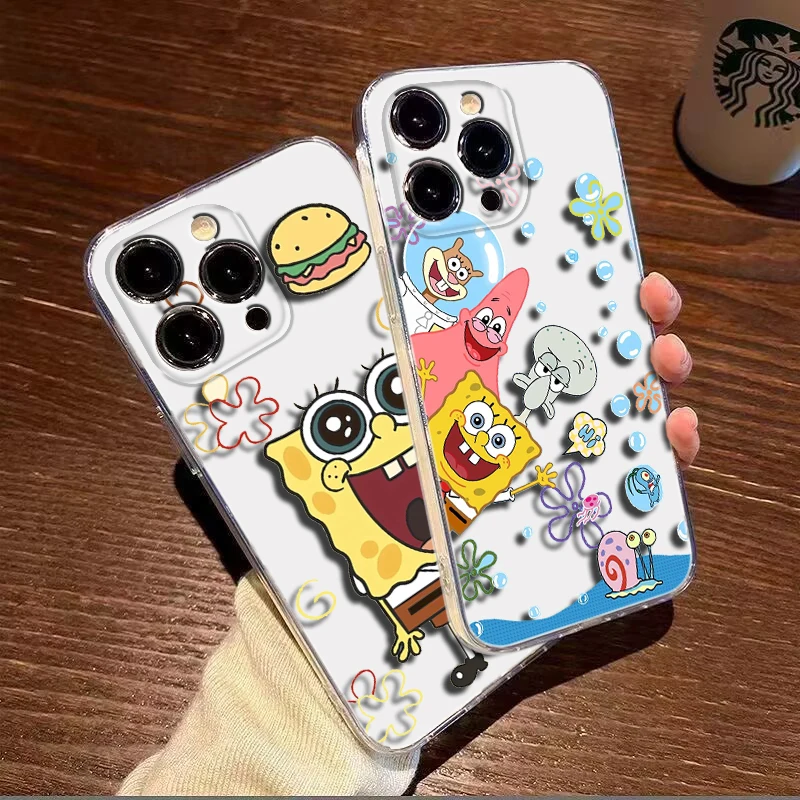 B27 SpongeBob SquarePants Soft Case for Tecno POP 4 Pro 5 5P Camon 15 18 18T 18I 19 Spark 8P 8C 7T GO Pova 3 KD7 CD7 BC3