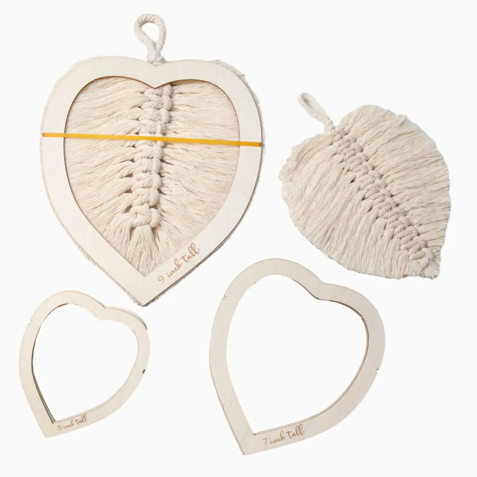 Lot de 3 moules de découpe en macramé pour loisirs créatifs DIY, pour la création de bracelets en bois, de décorations murales, de tressage artisanal, et comme gabarit de découpe pour la décoration de pièces, de mariages et de portes