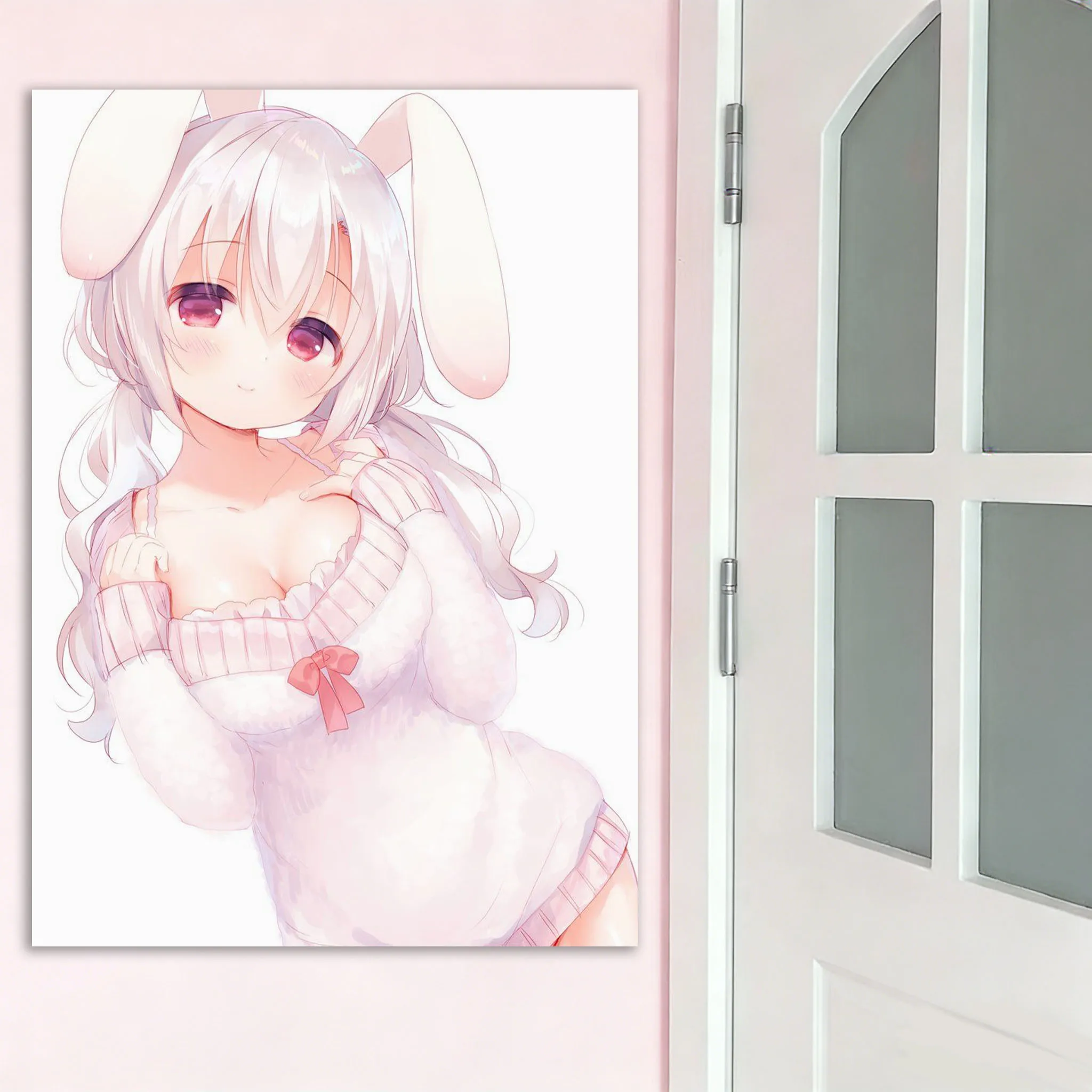 Bunny Girl Painting Tapestry Moe Anime Girl Poster Suitable For Home Bedroom House Dorm Wall Decoration Perfect Gift For Friends