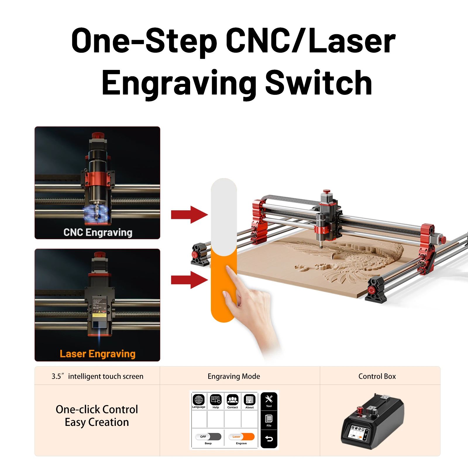 TTC-H40 Large CNC engraving machine and cutting machine, Carving Upgrades High Quality Creation DIY Chairs, Qin, Artworks