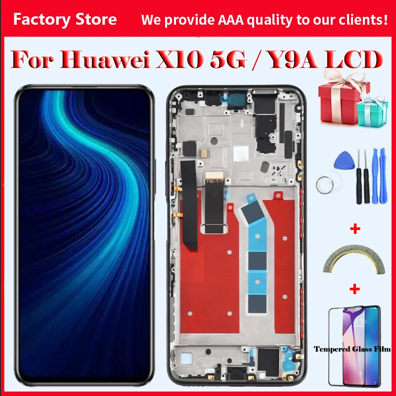 

6.63" FHD AAA Quality LCD For Honor X10 5G Lcd Display Screen Replacement For FRL-22 Nova Y9A Screen LCD Display Assembly