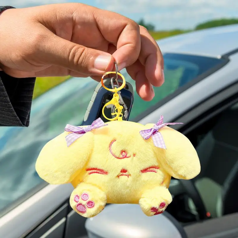 Plush Purse Star Twinkle PreCure Kawaii Keychain Anime Long Eared Dog Cute Adorable Stuffed For Keys Bags Backpacks Kids