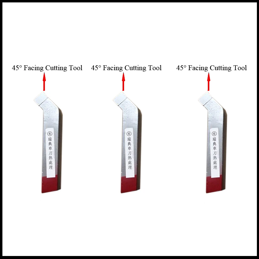 10*10mm 10x10mm 12*12 12x12 16*16 16x16 20*20 20x20 45 Degree Tungsten Carbide CNC Lathe End Facing Face Cutting Tool Bit Holder